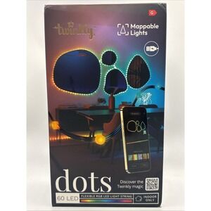 Twinkly Dots App-Controlled Flexible LED Lights 60 RGB Clear Wire USB-Power
